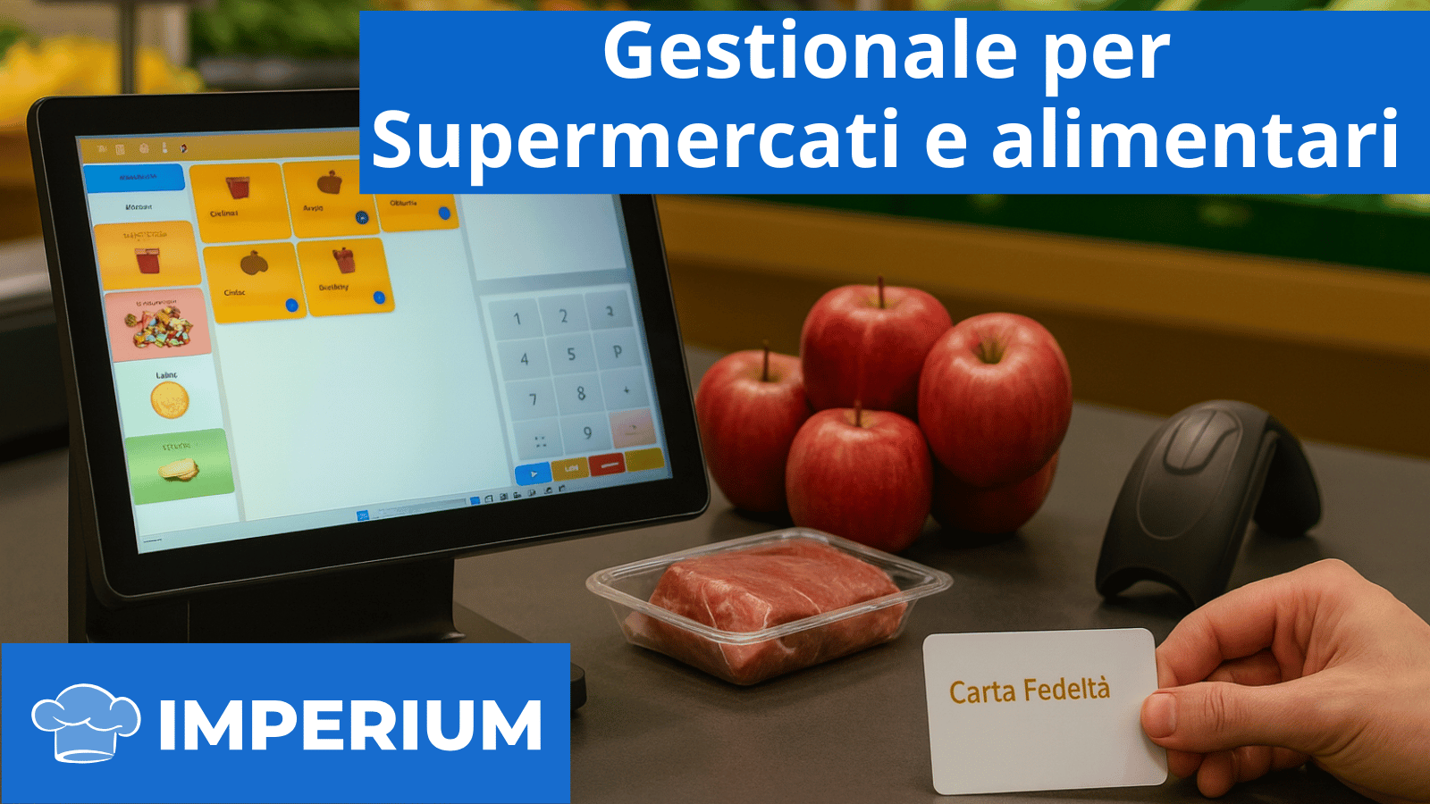 Software Imperium per supermercati e alimentari con vendite a peso, barcode e fidelity card